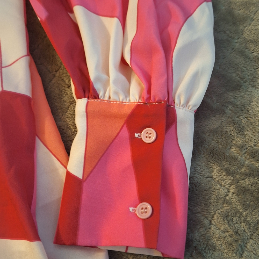 Colorful Abstract Button-Up Shirt - Picture 4 of 4